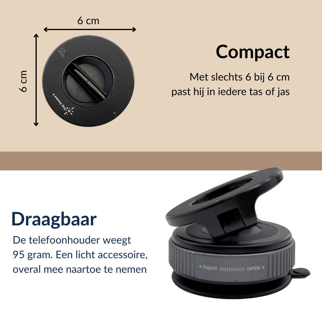 Magmount telefoonhouder - Zwart