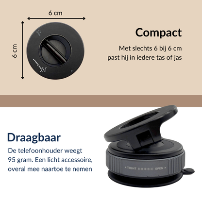 Magmount telefoonhouder - Zwart